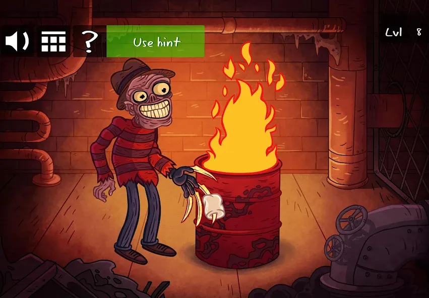 Скачать Troll Face Quest: Horror 2 на Android — Безлимитные подсказки и открыты все уровни — скриншот 2