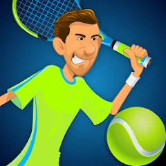 Скачать Stick Tennis на Android — Безлимитные деньги и все ракетки