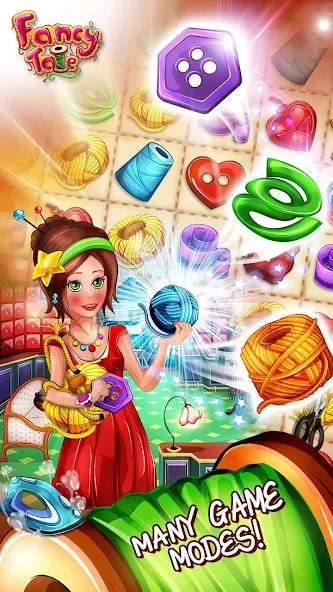 Fancy Tale:Fashion Puzzle Game — Мод: Безлимитные монеты и все наряды — скриншот 2