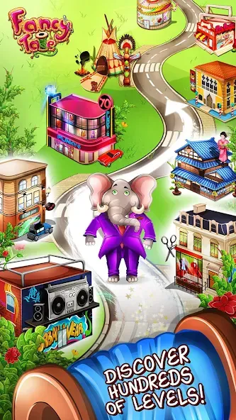 Fancy Tale:Fashion Puzzle Game — Мод: Безлимитные монеты и все наряды — скриншот 4
