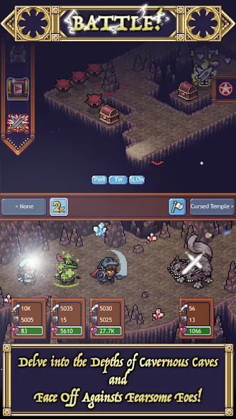 Скачать Cave Heroes:Idle Dungeon RPG MOD APK — Безлимитные ресурсы и усиленные герои — скриншот 1 Скачать Cave Heroes:Idle Dungeon RPG MOD APK — Безлимитные ресурсы и усиленные герои — скриншот 1