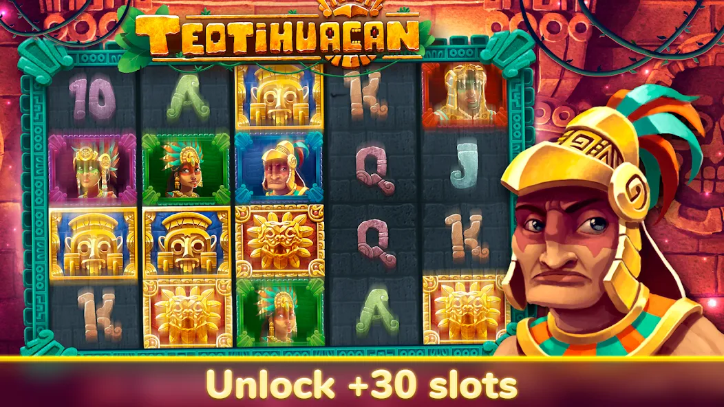Взломанная Akamon Slots - Casino Videoslo на Андроид — Безлимитные монеты и бонусы — скриншот 4