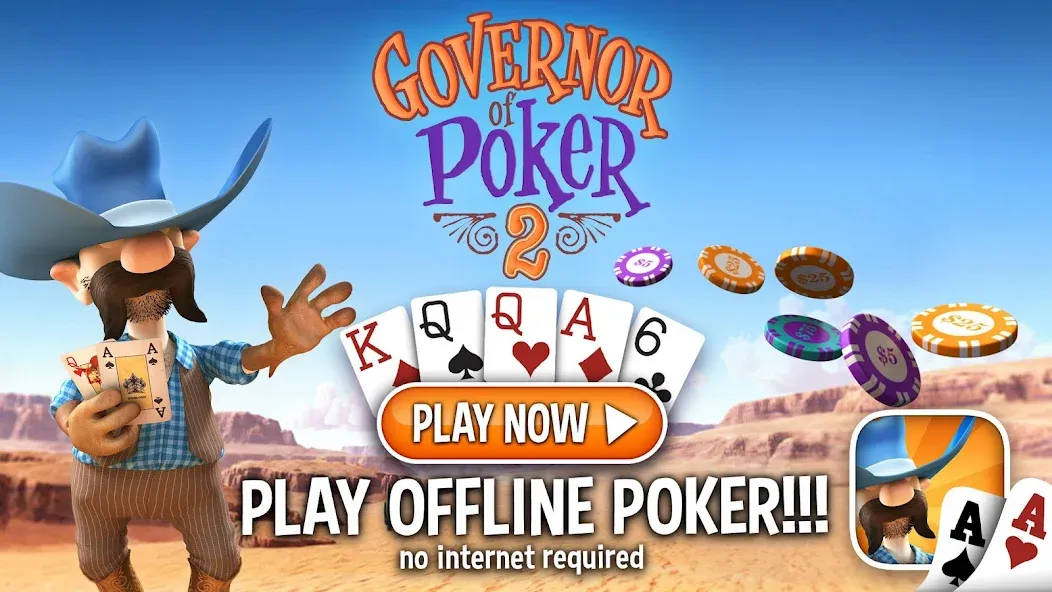 Governor of Poker 2 - Offline на Андроид — Мод Безлимитные деньги и все турниры — скриншот 1 Governor of Poker 2 - Offline на Андроид — Мод Безлимитные деньги и все турниры — скриншот 1