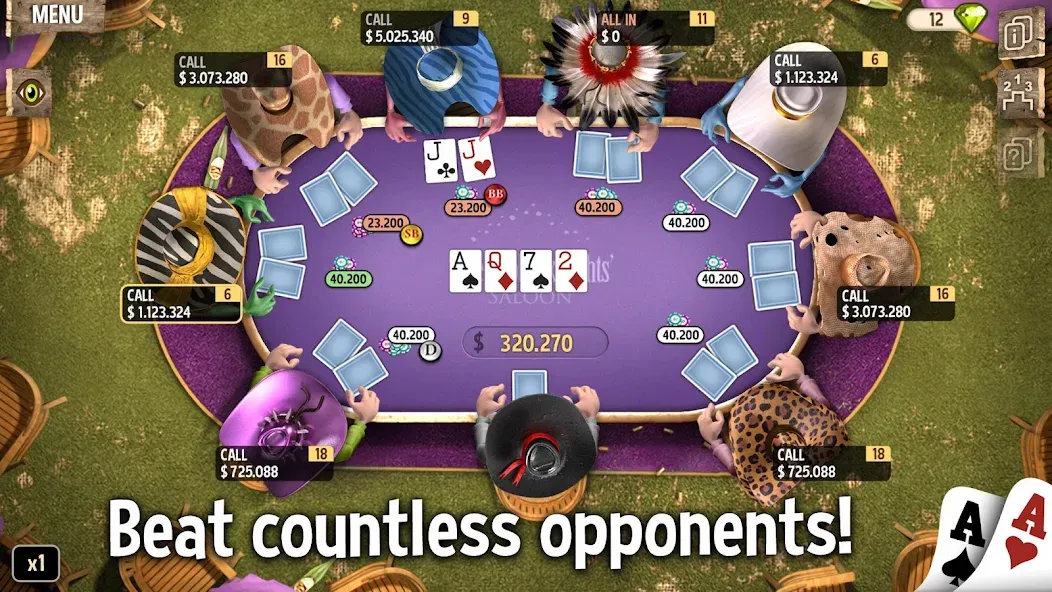 Governor of Poker 2 - Offline на Андроид — Мод Безлимитные деньги и все турниры — скриншот 4 Governor of Poker 2 - Offline на Андроид — Мод Безлимитные деньги и все турниры — скриншот 4