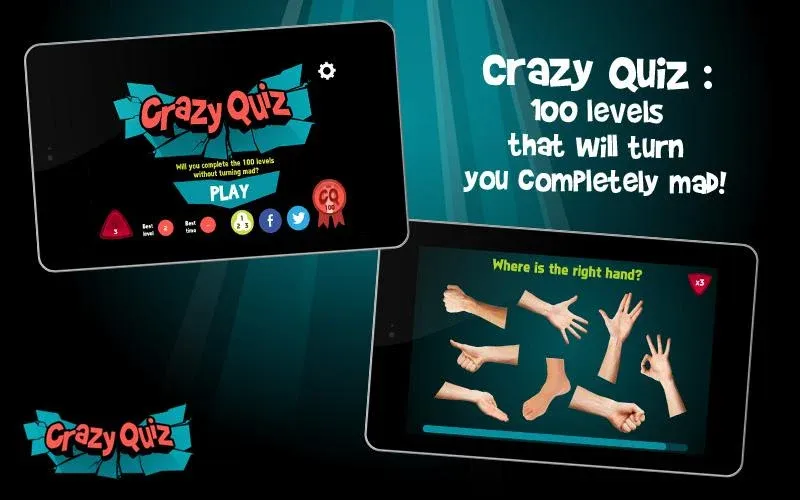 Взломанная Crazy Quiz на Андроид — Безлимитные подсказки и открыты все категории — скриншот 5