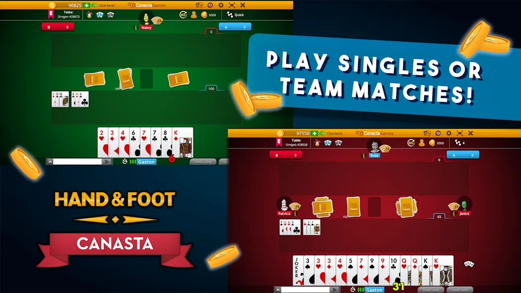 Hand and Foot Canasta на Андроид — Безлимитные монеты и все уровни — скриншот 4