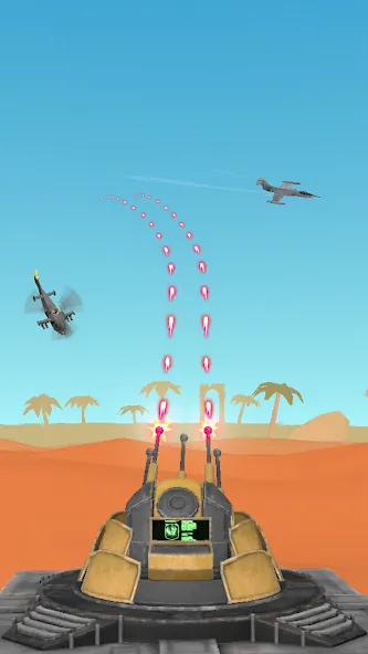 Air Defense: Airplane Shooting на Андроид — Безлимитные деньги и патроны — скриншот 2