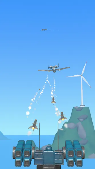 Air Defense: Airplane Shooting на Андроид — Безлимитные деньги и патроны — скриншот 3