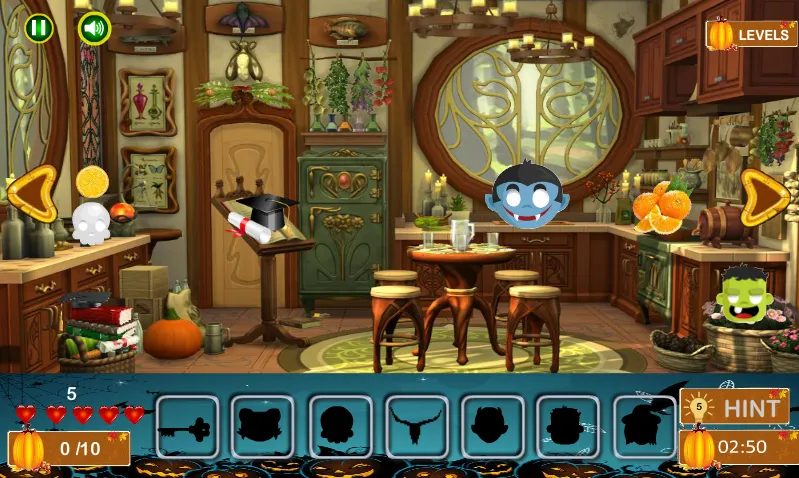 Halloween Hidden Objects на Андроид — Мод Все предметы легко найти — скриншот 4
