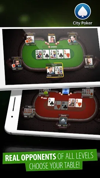City Poker: Holdem, Omaha MOD APK на Android — Безлимитные фишки и бонусы — скриншот 5