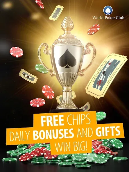 Скачать Poker Games: World Poker Club (Мод: Безлимитные фишки и открыты все столы) на Андроид — скриншот 4 Скачать Poker Games: World Poker Club (Мод: Безлимитные фишки и открыты все столы) на Андроид — скриншот 4