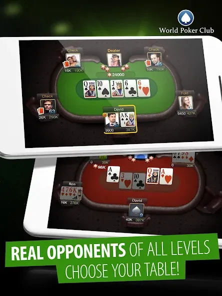 Скачать Poker Games: World Poker Club (Мод: Безлимитные фишки и открыты все столы) на Андроид — скриншот 5 Скачать Poker Games: World Poker Club (Мод: Безлимитные фишки и открыты все столы) на Андроид — скриншот 5
