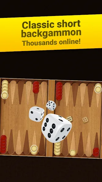 Backgammon Short Arena MOD APK на Android — Безлимитные монеты и открытые уровни — скриншот 1