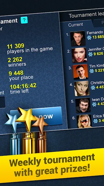 Poker Arena: texas holdem game — Мод: Безлимитные фишки и открыты все столы — скриншот 3