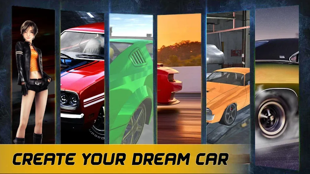 Скачать American Muscle Car Racing MOD APK — Безлимитные деньги и все машины открыты — скриншот 1 Скачать American Muscle Car Racing MOD APK — Безлимитные деньги и все машины открыты — скриншот 1
