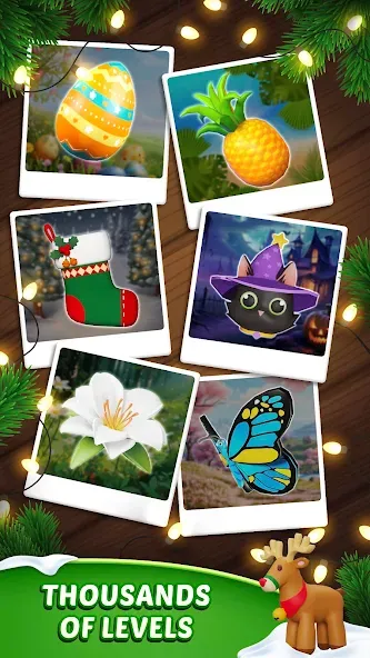 Triple Find - Match Triple 3D MOD APK на Android — Безлимитные подсказки и открыты уровни — скриншот 5