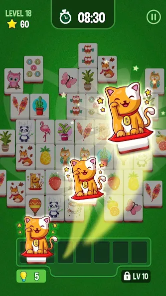 Mahjong Triple 3D -Tile Match — Взломанная версия (Безлимитные подсказки и бустеры) — скриншот 3