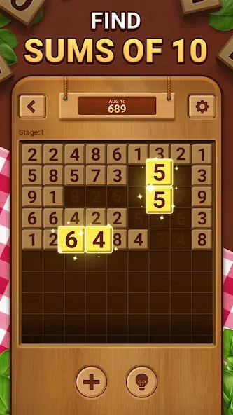 Скачать Woodber - Classic Number Game на Android — Без рекламы и подсказки доступны — скриншот 2