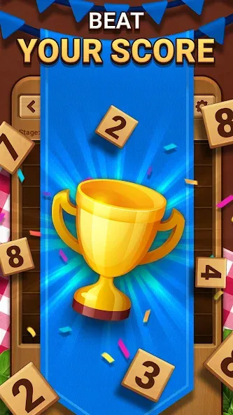 Скачать Woodber - Classic Number Game на Android — Без рекламы и подсказки доступны — скриншот 4
