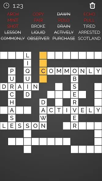 Скачать Crossword : Word Fill — Безлимитные подсказки и открыты все уровни — скриншот 2