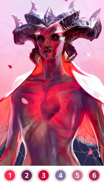 Скачать Angel & Devil Paint by Number на телефон — Бесплатные подсказки и краски — скриншот 3 Скачать Angel & Devil Paint by Number на телефон — Бесплатные подсказки и краски — скриншот 3