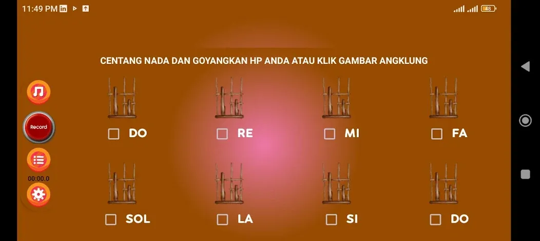 Angklung Instrument — Взломанная версия (Реалистичный звук и новые мелодии) — скриншот 5