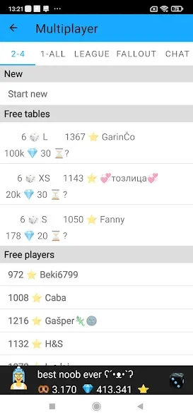 Yamb MOD APK на Android — Бесконечные очки и открыты все режимы — скриншот 4
