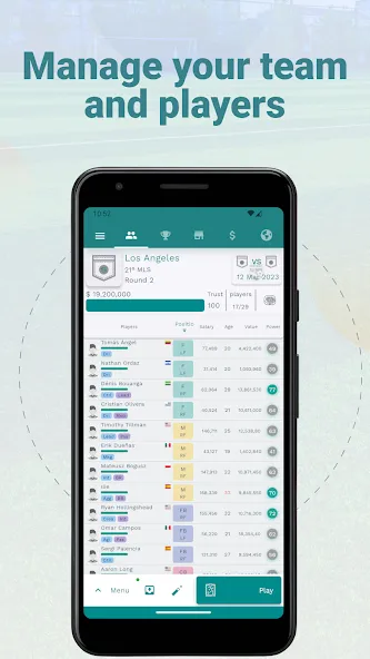 Скачать взломанную Superkickoff - Soccer manager — Безлимитные деньги и ресурсы — скриншот 3