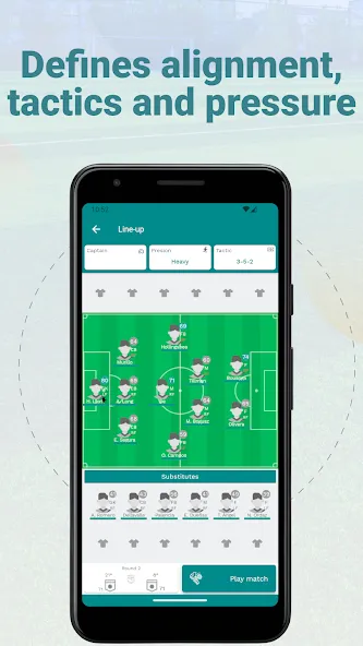 Скачать взломанную Superkickoff - Soccer manager — Безлимитные деньги и ресурсы — скриншот 5