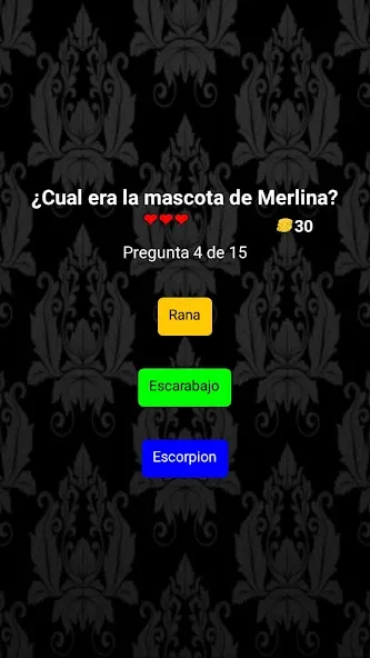 Merlina Trivia en Español — Мод: Respuestas infinitas y pistas desbloqueadas — скриншот 2