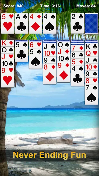 Solitaire - Classic Card Games — Взломанная версия (Без рекламы и без ограничений) — скриншот 4 Solitaire - Classic Card Games — Взломанная версия (Без рекламы и без ограничений) — скриншот 4