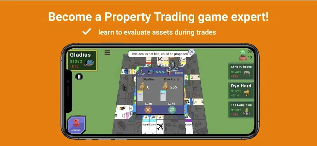 Quadropoly - Monopolist Tycoon MOD APK на Android — Безлимитные деньги и ресурсы — скриншот 5 Quadropoly - Monopolist Tycoon MOD APK на Android — Безлимитные деньги и ресурсы — скриншот 5