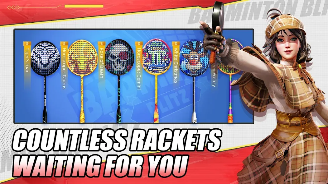 Скачать Badminton Blitz - PVP online на телефон — Безлимитные монеты и энергия — скриншот 2