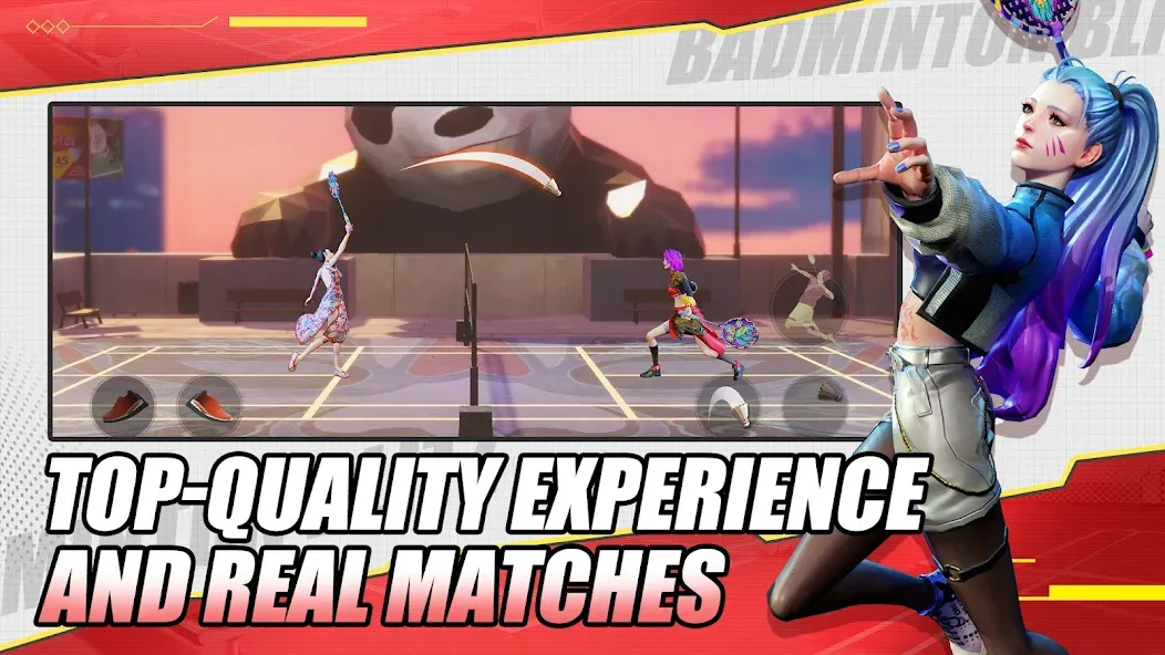 Скачать Badminton Blitz - PVP online на телефон — Безлимитные монеты и энергия — скриншот 3