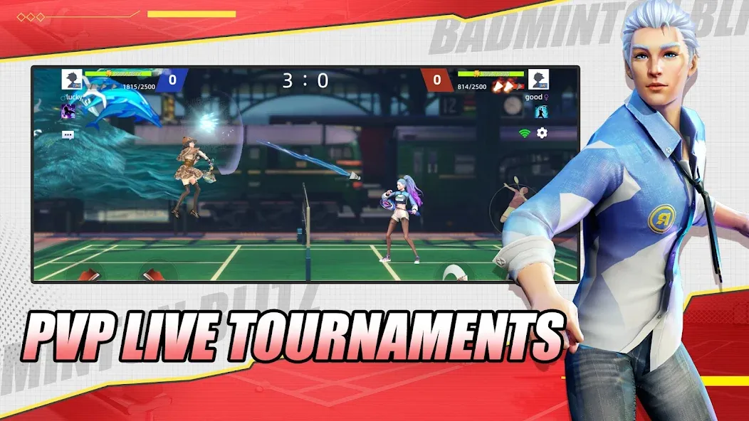 Скачать Badminton Blitz - PVP online на телефон — Безлимитные монеты и энергия — скриншот 4