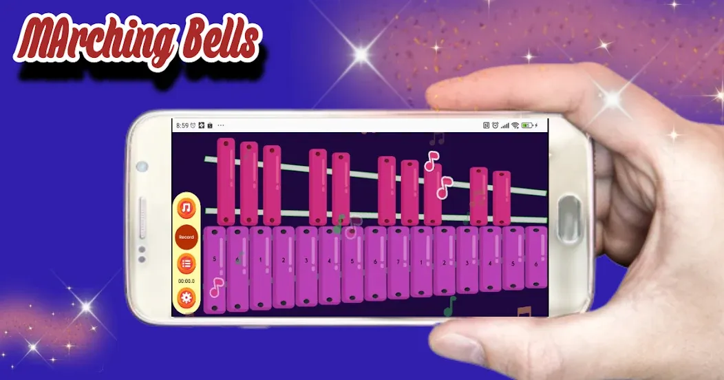Скачать Virtual Marching Bells с модом — Безлимитные звонки и открытые мелодии — скриншот 2