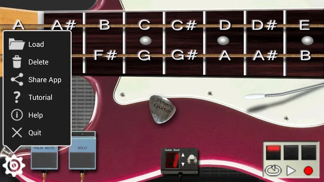 Power guitar HD MOD APK — Улучшенная графика и без рекламы — скриншот 3 Power guitar HD MOD APK — Улучшенная графика и без рекламы — скриншот 3