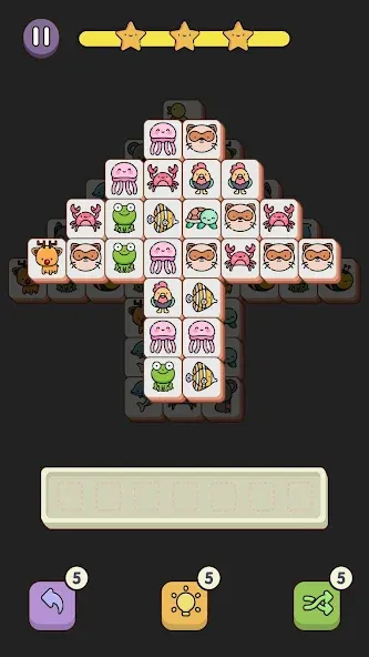 Скачать Match 3 Animal - Zen Puzzle (Мод: Безлимитные подсказки и отмены хода) на Андроид — скриншот 5