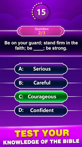 Скачать Bible Trivia - Word Quiz Game с модом — Все библейские викторины разблокированы — скриншот 3
