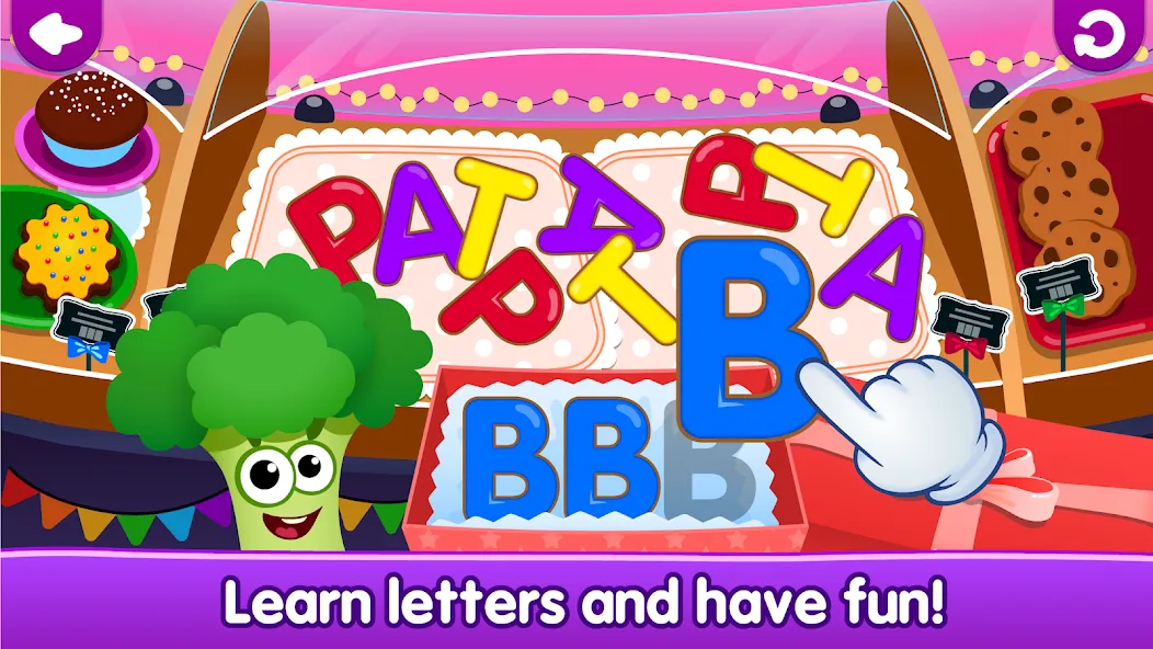 Взломанная ABC kids! Alphabet learning! на Андроид — Все буквы и задания открыты — скриншот 2