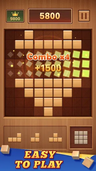 Скачать Wood Block 99 - Sudoku Puzzle — Безлимитные ходы и подсказки — скриншот 3