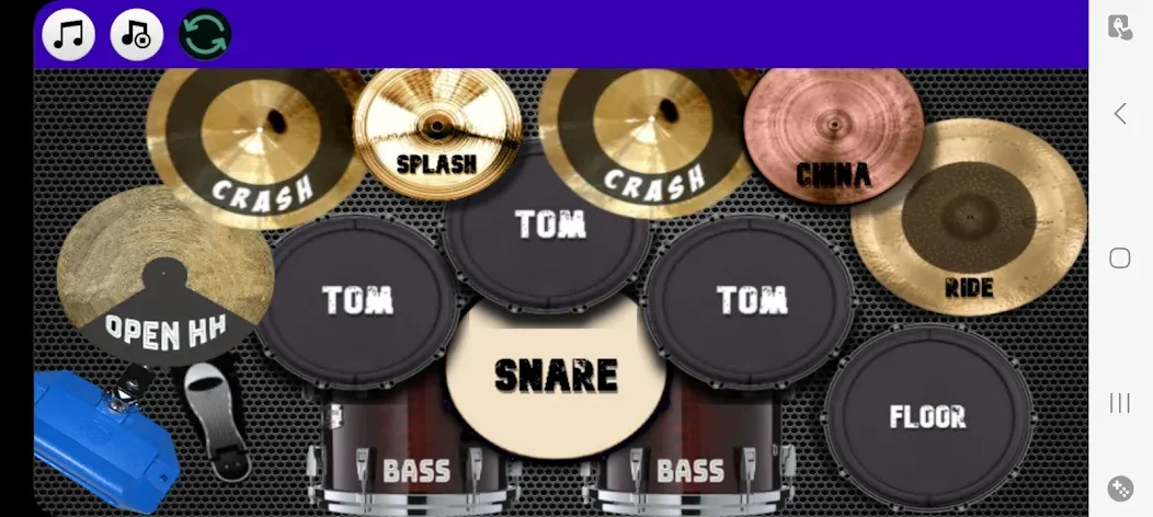 Скачать Drum Studio: Bateria Virtual на Андроид — Реалистичная виртуальная барабанная установка — скриншот 1 Скачать Drum Studio: Bateria Virtual на Андроид — Реалистичная виртуальная барабанная установка — скриншот 1