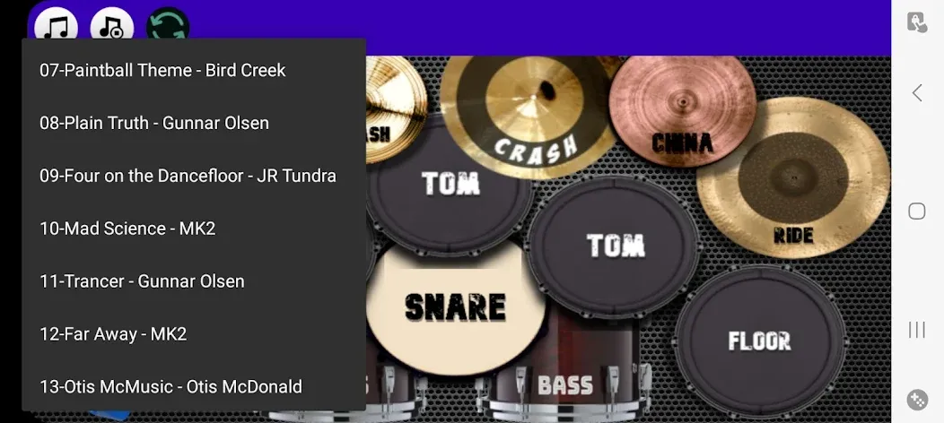 Скачать Drum Studio: Bateria Virtual на Андроид — Реалистичная виртуальная барабанная установка — скриншот 2 Скачать Drum Studio: Bateria Virtual на Андроид — Реалистичная виртуальная барабанная установка — скриншот 2