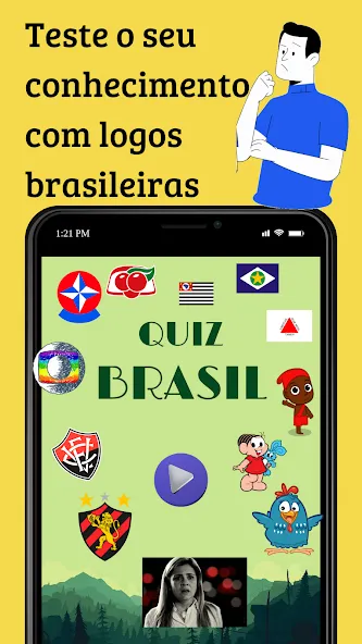 Quiz Brasil на Андроид — Мод Безлимитные подсказки и правильные ответы — скриншот 1 Quiz Brasil на Андроид — Мод Безлимитные подсказки и правильные ответы — скриншот 1