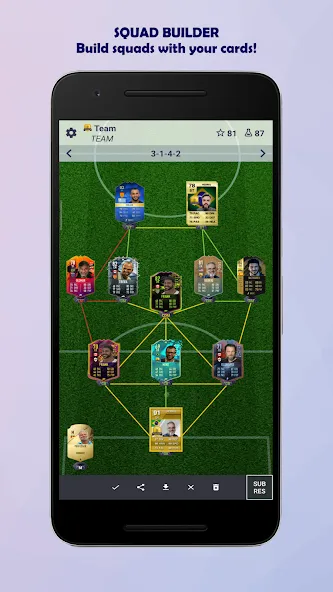 UT Card Builder 24 — Безлимитные монеты и наборы — скриншот 3