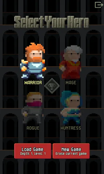 Скачать взлом Pixel Dungeon ML на Андроид — Безлимитные ресурсы и усиленные герои — скриншот 3