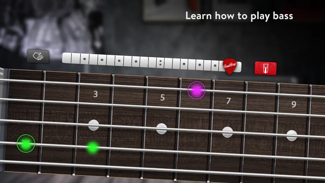 Real Bass: bass guitar (Мод Безлимитные ноты и все струны открыты) — скриншот 5