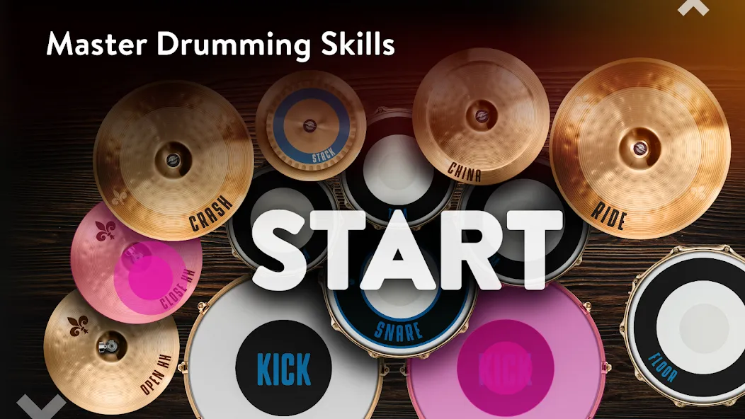 Real Drum: electronic drums (Мод Все треки открыты без рекламы) — скриншот 2
