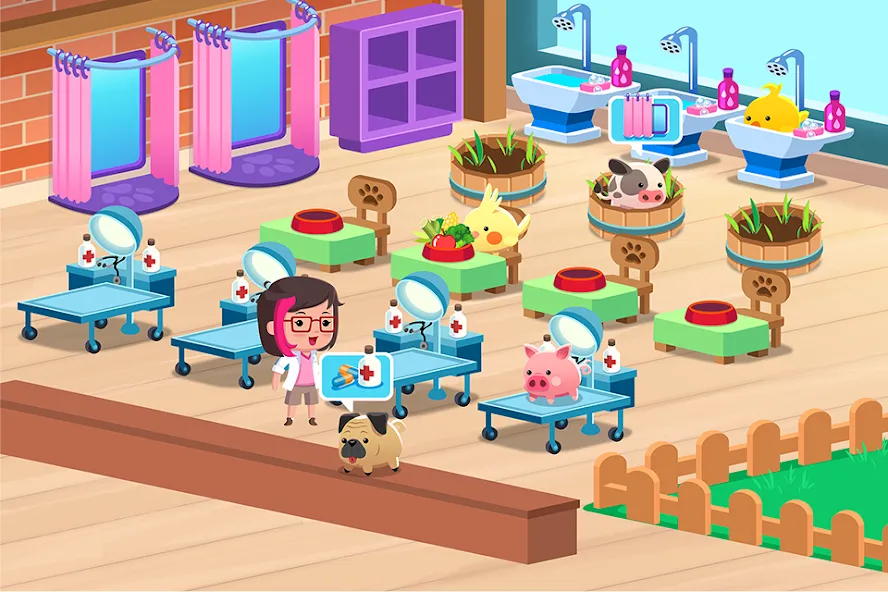 Скачать Animal Rescue: Pet Shop Story MOD APK — Безлимитные монеты и ресурсы — скриншот 5