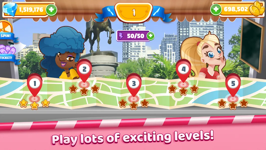 Скачать Boston Donut Truck: Food Game (Мод: Безлимитные деньги и ресурсы) на Андроид — скриншот 4